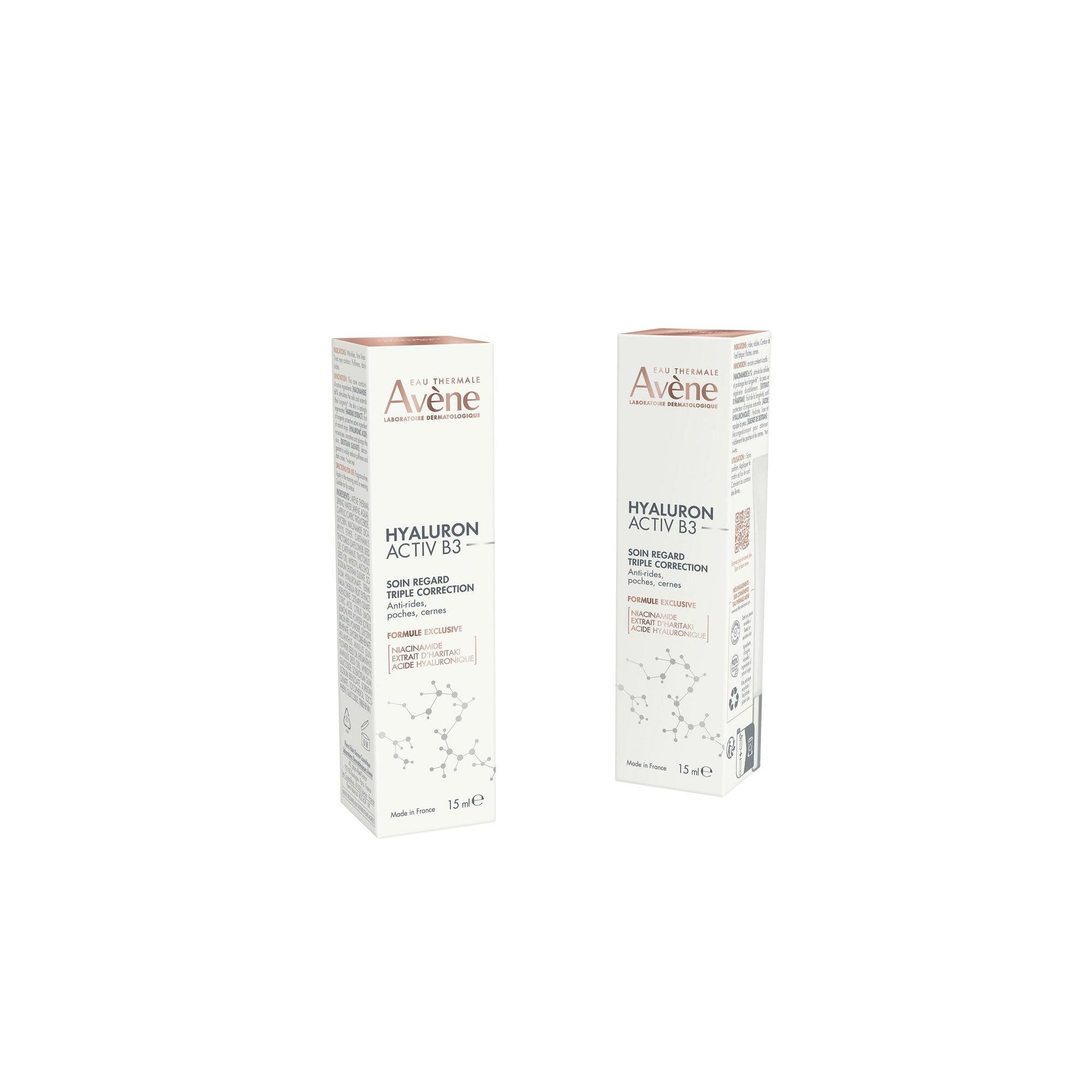 Eau Thermale Avène Hyaluron Activ B3 Trattamento Contorno Occhi Tripla Correzione Antirughe 15ml
