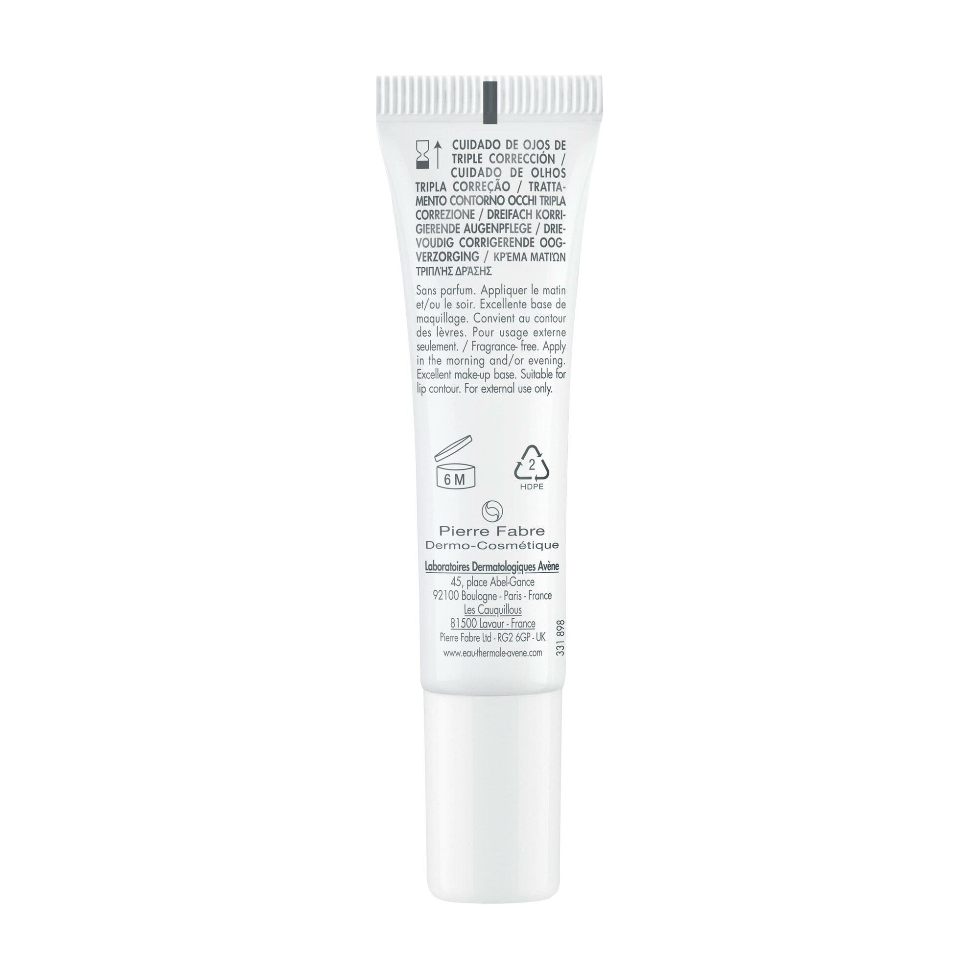 Eau Thermale Avène Hyaluron Activ B3 Trattamento Contorno Occhi Tripla Correzione Antirughe 15ml