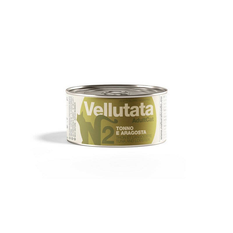 Natural Code N2 Crema de atún y langosta para gatos adultos, lata de 85 g