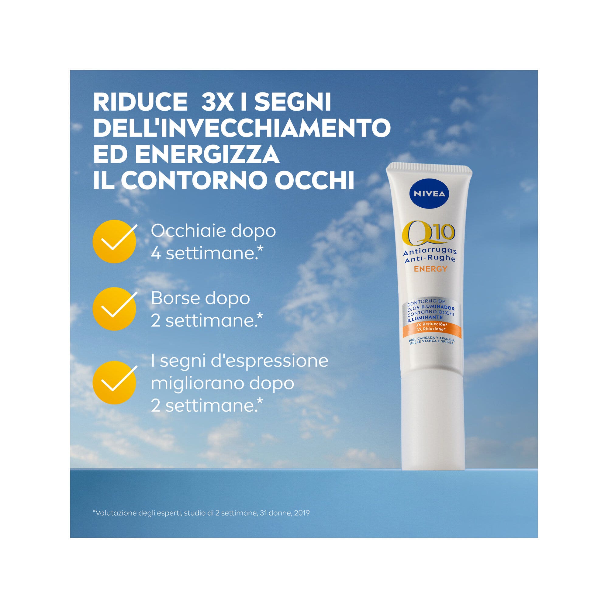 Nivea Q10 Anti-rughe Energy Contorno Occhi Illuminante Crema Antirughe 15ml