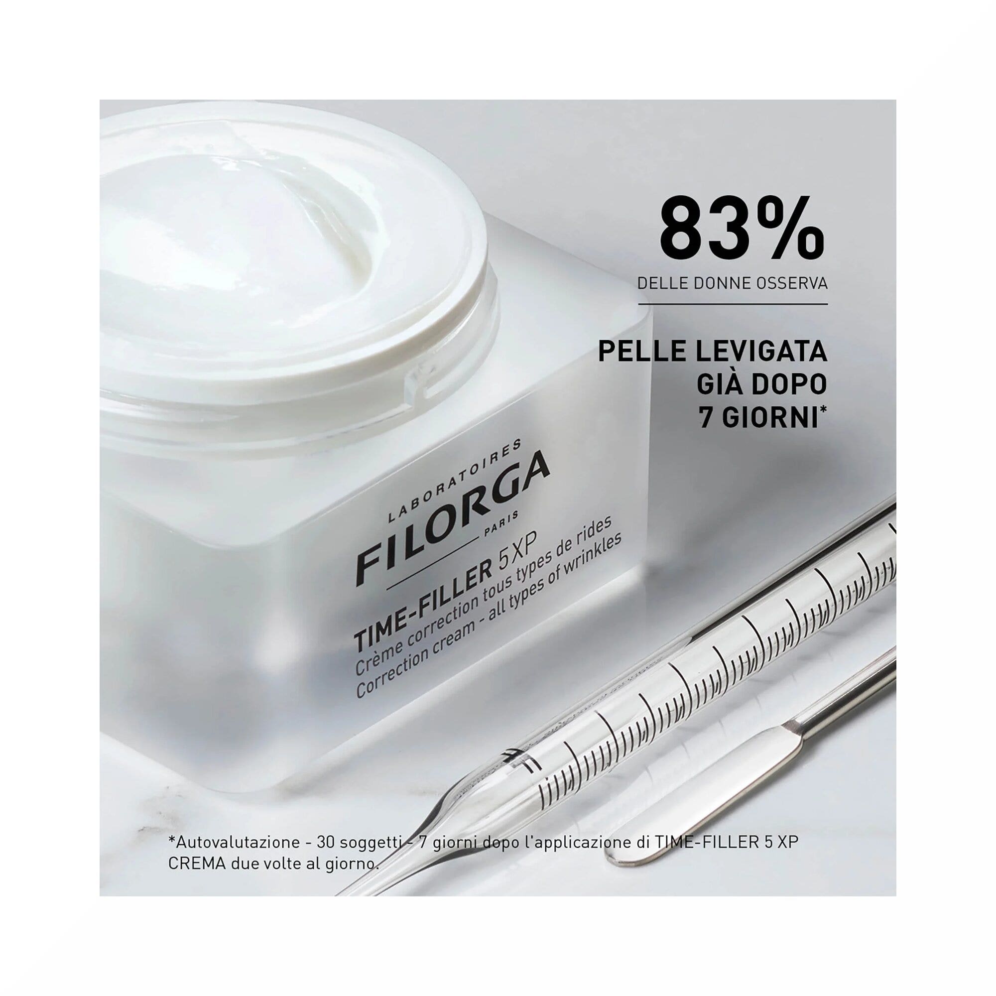 Filorga Time-Filler 5XP Crema correctora para todo tipo de arrugas en rostro y cuello 50 ml
