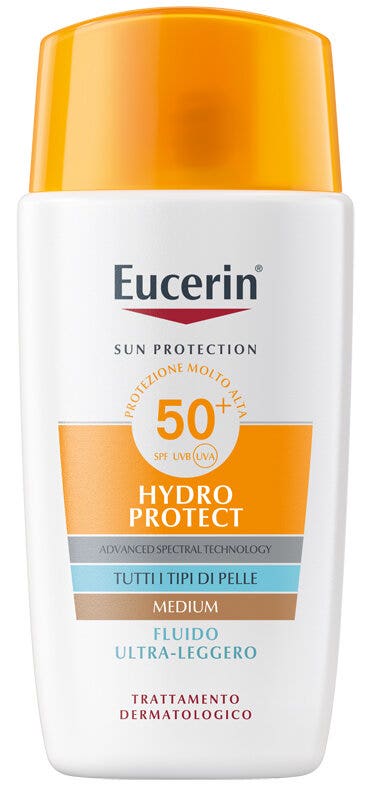Eucerin Hydro Protect Fluido Ultraligero con Color Medium SPF50+ 50 ml