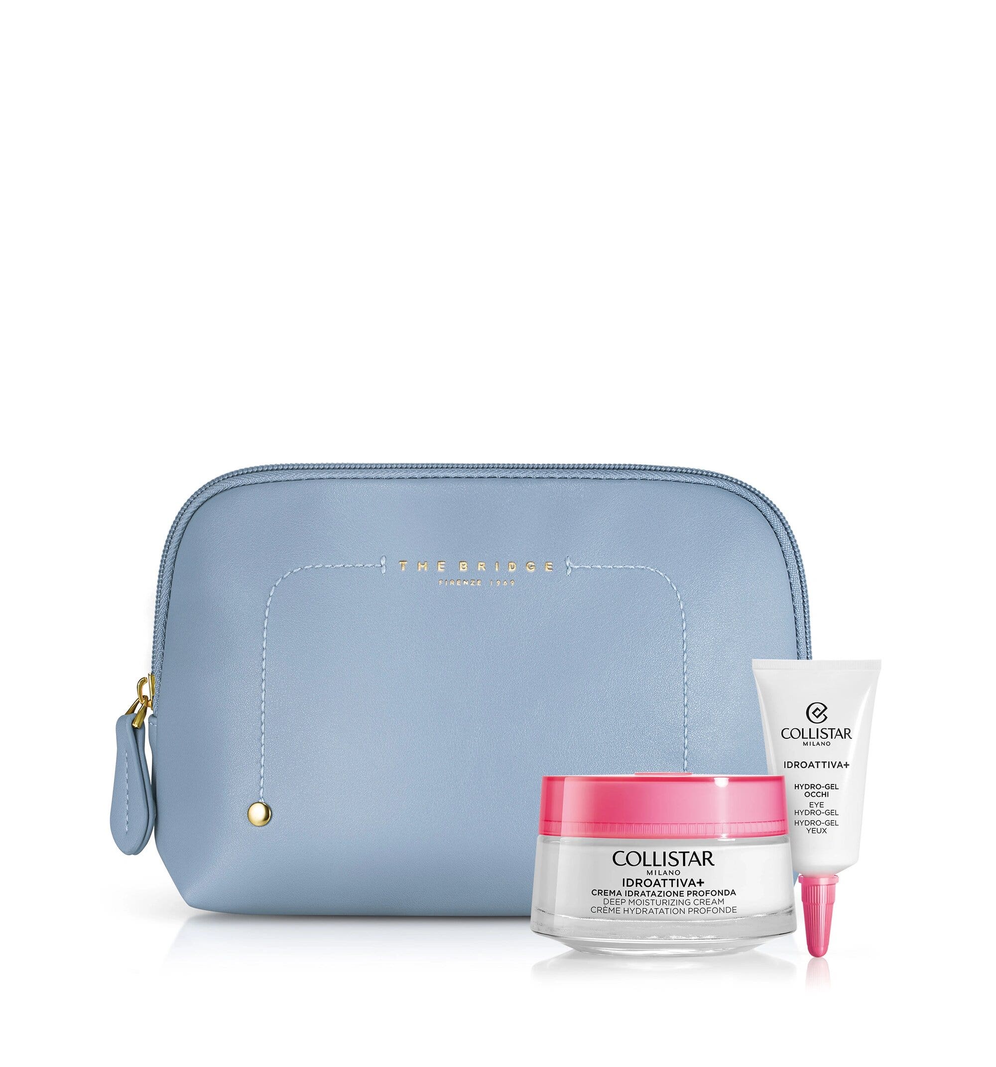 Collistar Set Idroattiva Crema-Gel Hidratación Profunda 50 ml + Hydro-Gel para Ojos + Muestra de Gotas para el Rostro
