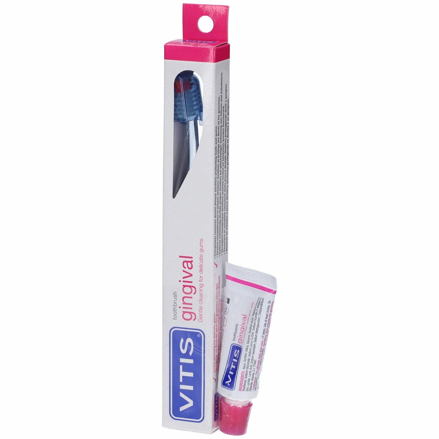 Vitis Gingival Cepillo + Pasta de dientes para encías sanas 15 ml