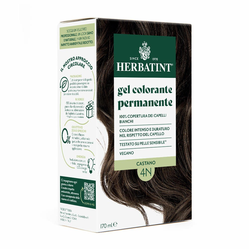 Herbatint Gel Tinte Permanente 4N Castaño 170 ml