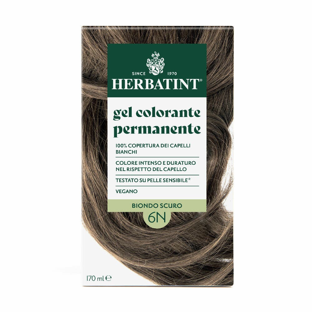 Herbatint Tinte para el cabello en gel permanente 6N Rubio oscuro 170 ml
