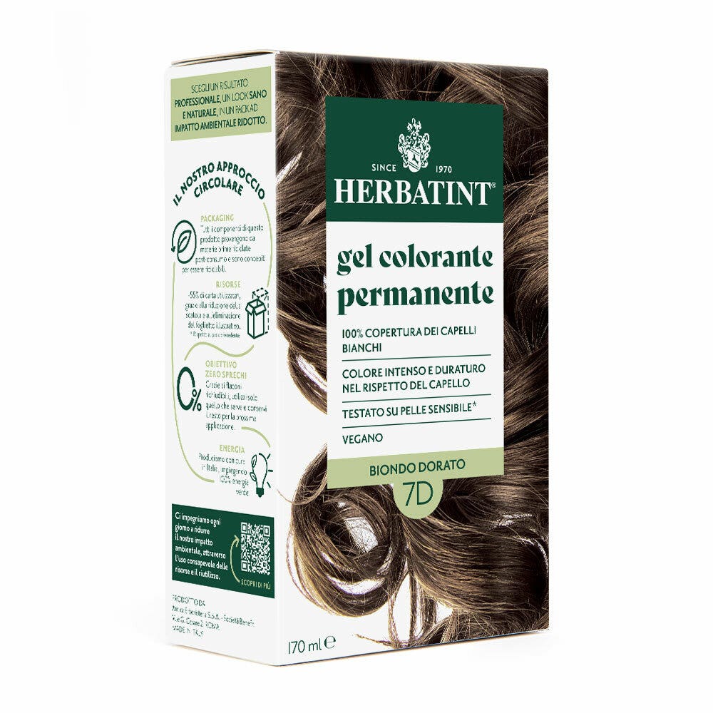 Herbatint Gel Colorante Permanente 7D Rubio Dorado 170 ml