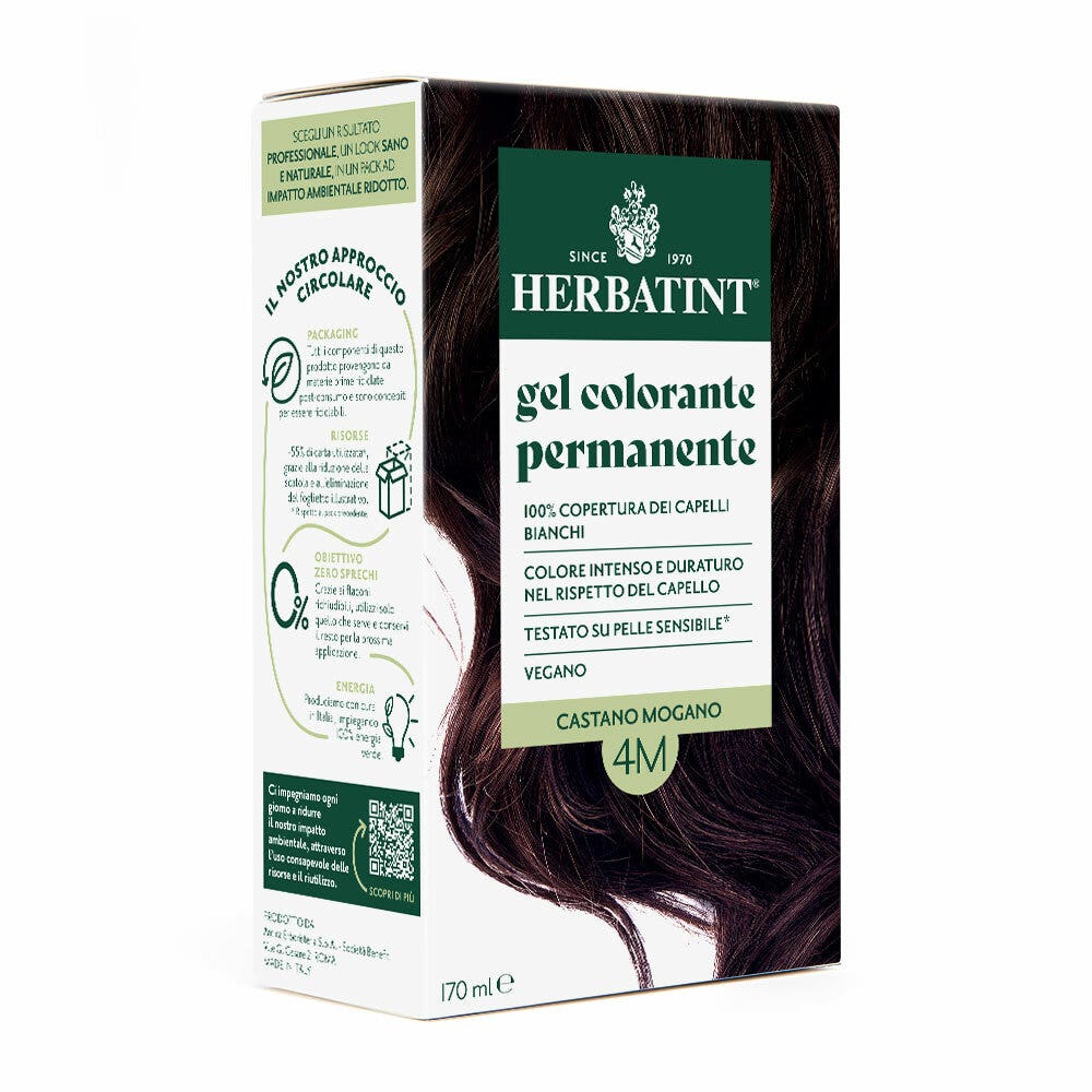 Herbatint Gel Tinte Permanente 4M Castaño Caoba 170 ml