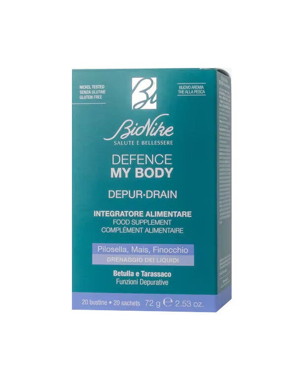 Bionike Defence My Body Depur-Drain, complemento alimenticio, 20 sobres