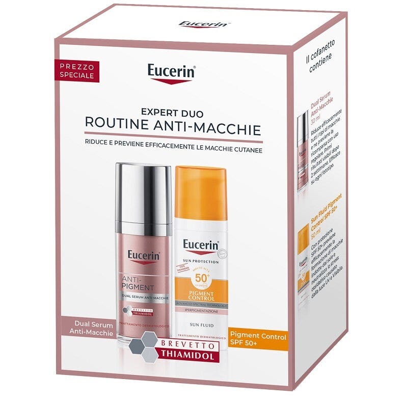 Eucerin Expert Duo Routine Anti-Manchas Sun Fluid Pigment Control SPF50 + Dual Serum 30 ml
