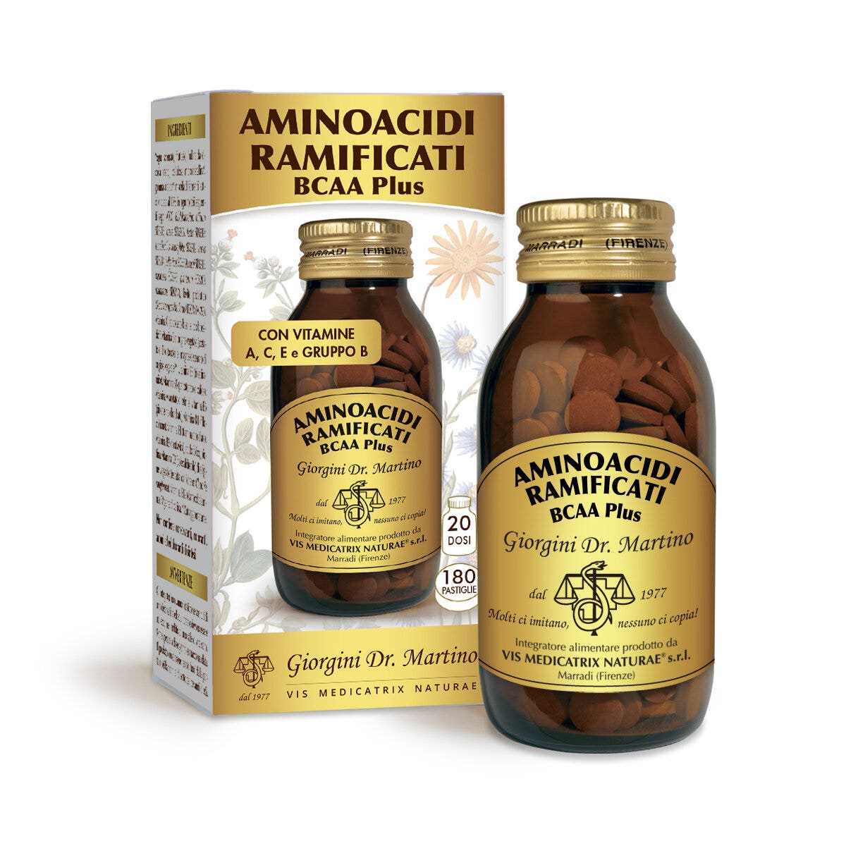 Dr Giorgini Aminoacidi Ramificati BCAA Plus 180 Pastiglie