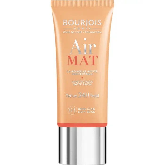 Bourjois Air Mat Foundation Base de maquillaje líquida matificante de larga duración 03 Light Beige 2,4 g