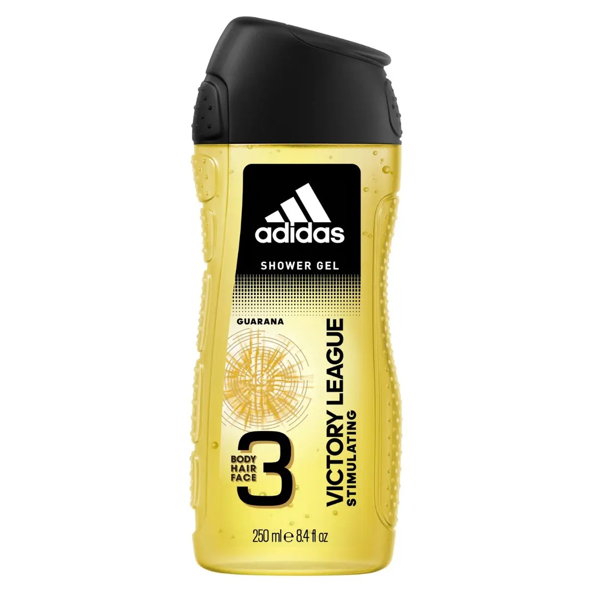 Adidas Victory League Gel de ducha estimulante para hombre 3 en 1 para cuerpo, cabello y rostro 250 ml