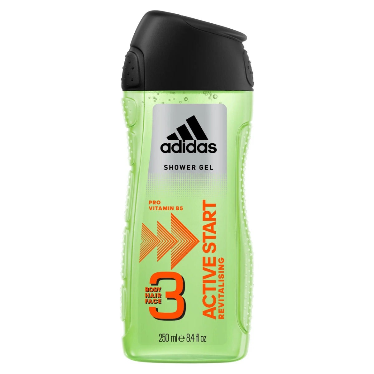 Adidas Active Start Gel de ducha 3 en 1 para cuerpo, cabello y rostro para hombre 250 ml