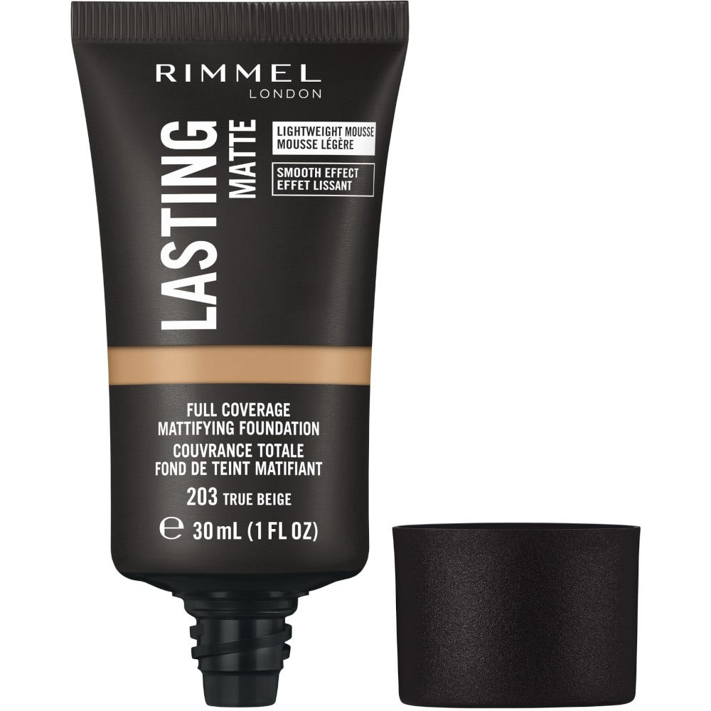 Rimmel Fondotinta Lasting Matte 203 True Beige 30ml