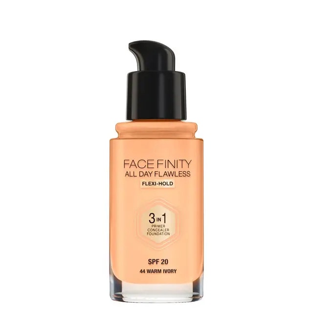 Max Factor Facefinity All Day Flawless 3 en 1 Tono 44 Warm Ivory 30 ml