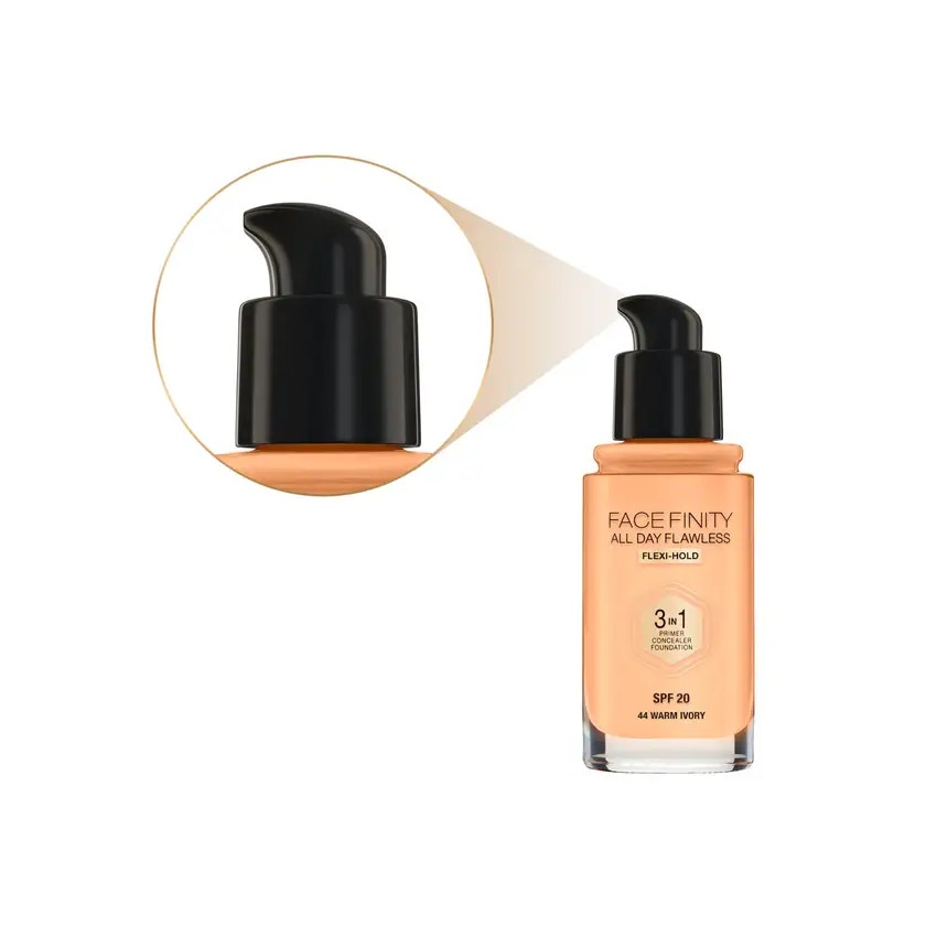 Max Factor Facefinity All Day Flawless 3 en 1 Tono 44 Warm Ivory 30 ml