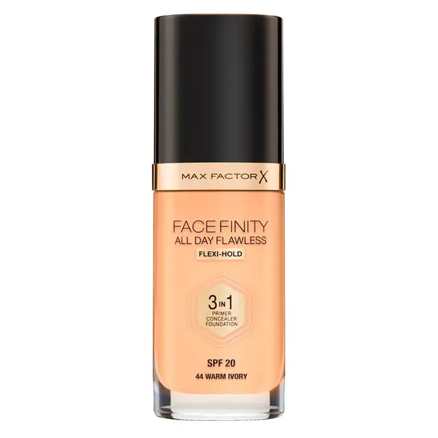 Max Factor Facefinity All Day Flawless 3 en 1 Tono 44 Warm Ivory 30 ml