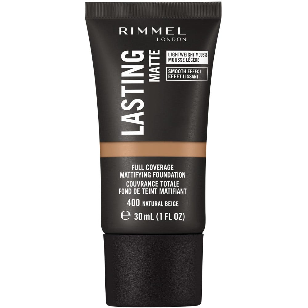 Rimmel Fondotinta Lasting Matte 400 Natural Beige 30ml