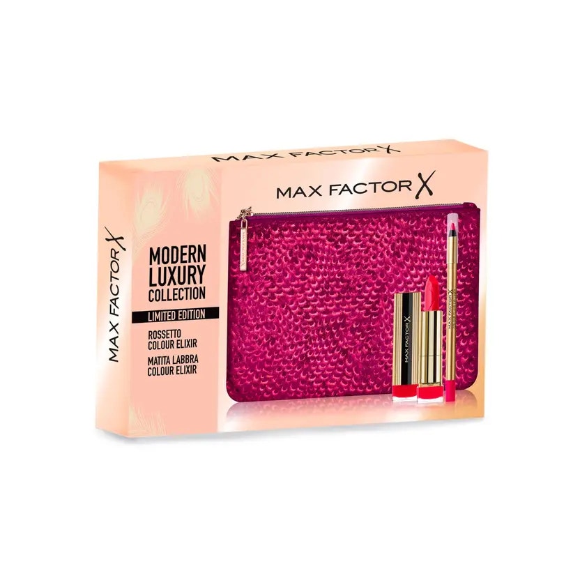 Max Factor Kit de maquillaje Labios Perfectos, versión Bordeaux, 1 set de regalo