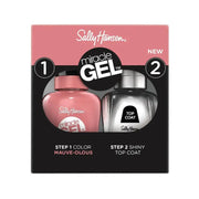 Sally Hansen Miracle Gel Duo Pack Top Coat + Smalto Colore 920 Mauve-Olous