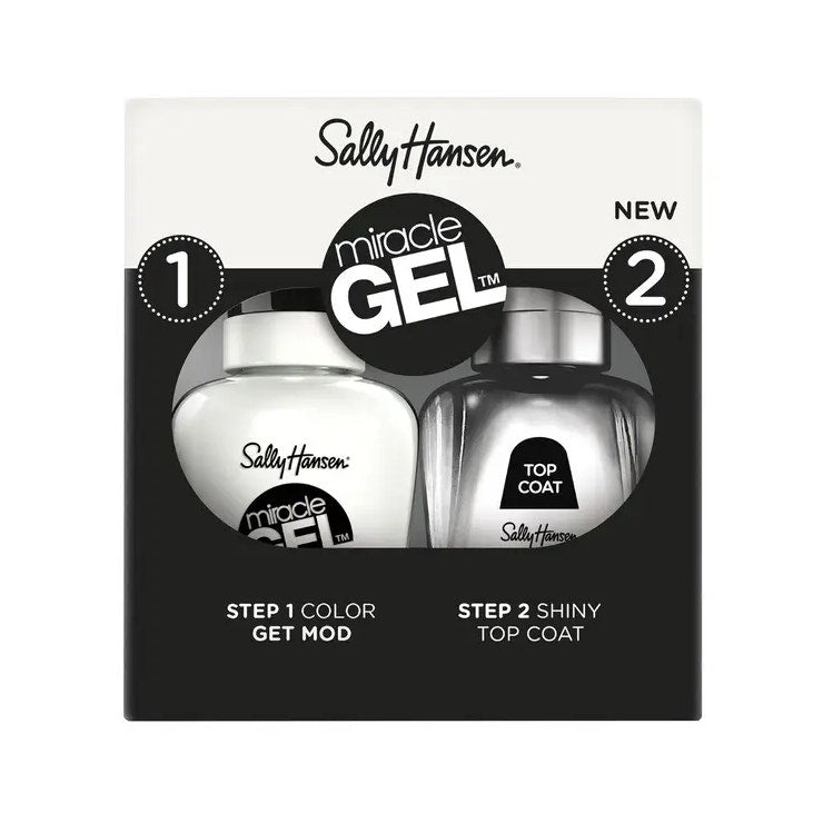 Sally Hansen Miracle Gel Pack doble: capa superior + esmalte de color 900 Get Mod