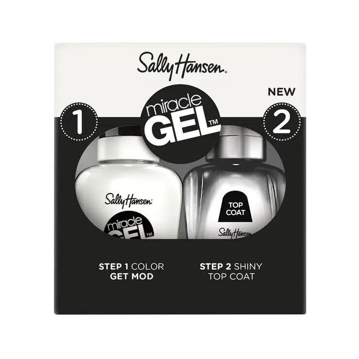 Sally Hansen Miracle Gel Pack doble: capa superior + esmalte de color 900 Get Mod