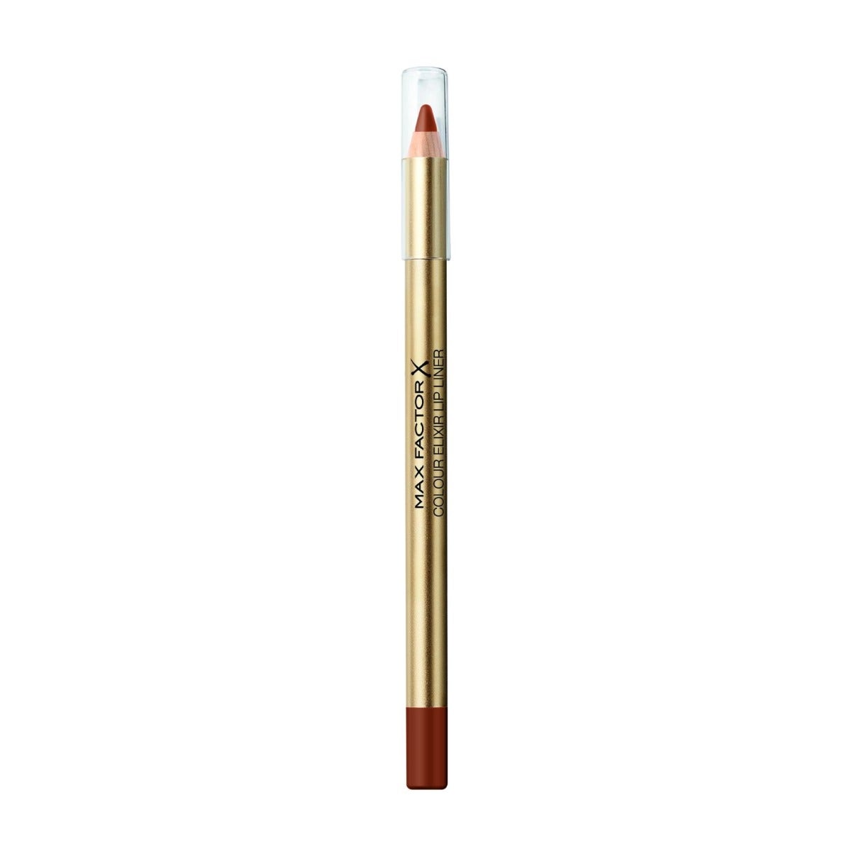 Max Factor Color Elixir Lip Liner, lápiz de labios de larga duración, tono 25 Brown 'N Bold, 10 g