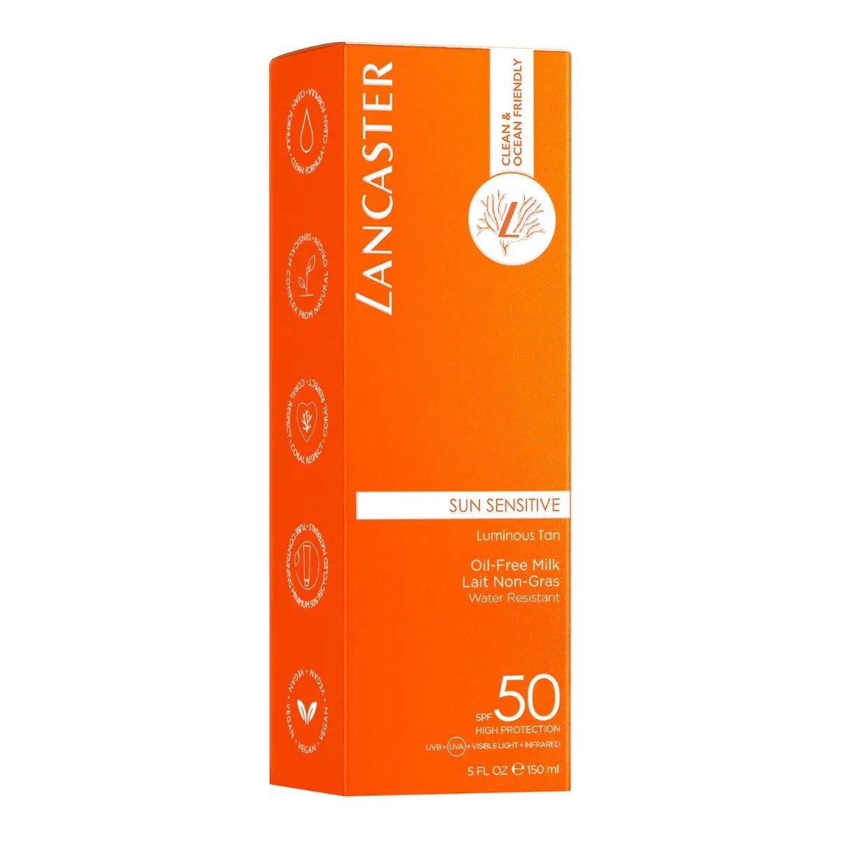 Lancaster Sun Sensitive Luminous Tan Oil-Free Milk SPF 50 Corpo 150ml