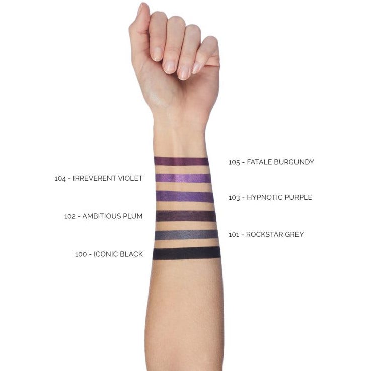 Pupa Vamp! Lápiz de ojos resistente al agua 2 en 1: delineador y kajal 0,35 g Ambitious Plum 102