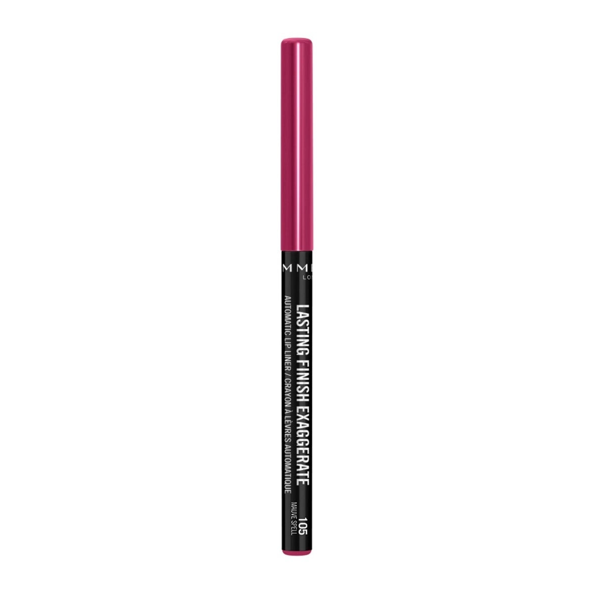 Lápiz de labios Lasting Finish Exaggerate de Rimmel 105 Mauve Spell