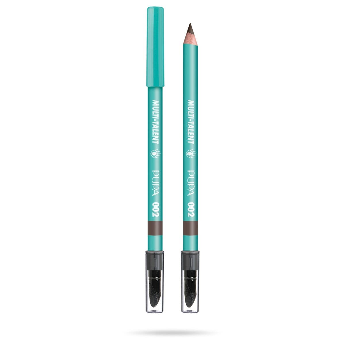 Pupa Multi-Talent 4 en 1: lápiz delineador, kajal, sombra de ojos y cejas 002 Mocha Brown 1,08 g