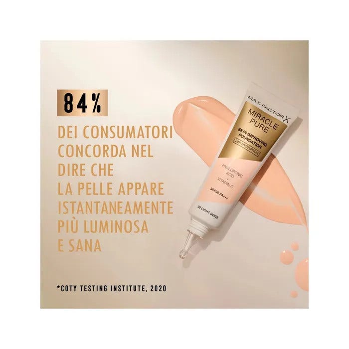 Max Factor Base de maquillaje Miracle Pure Shade 93 Mocha