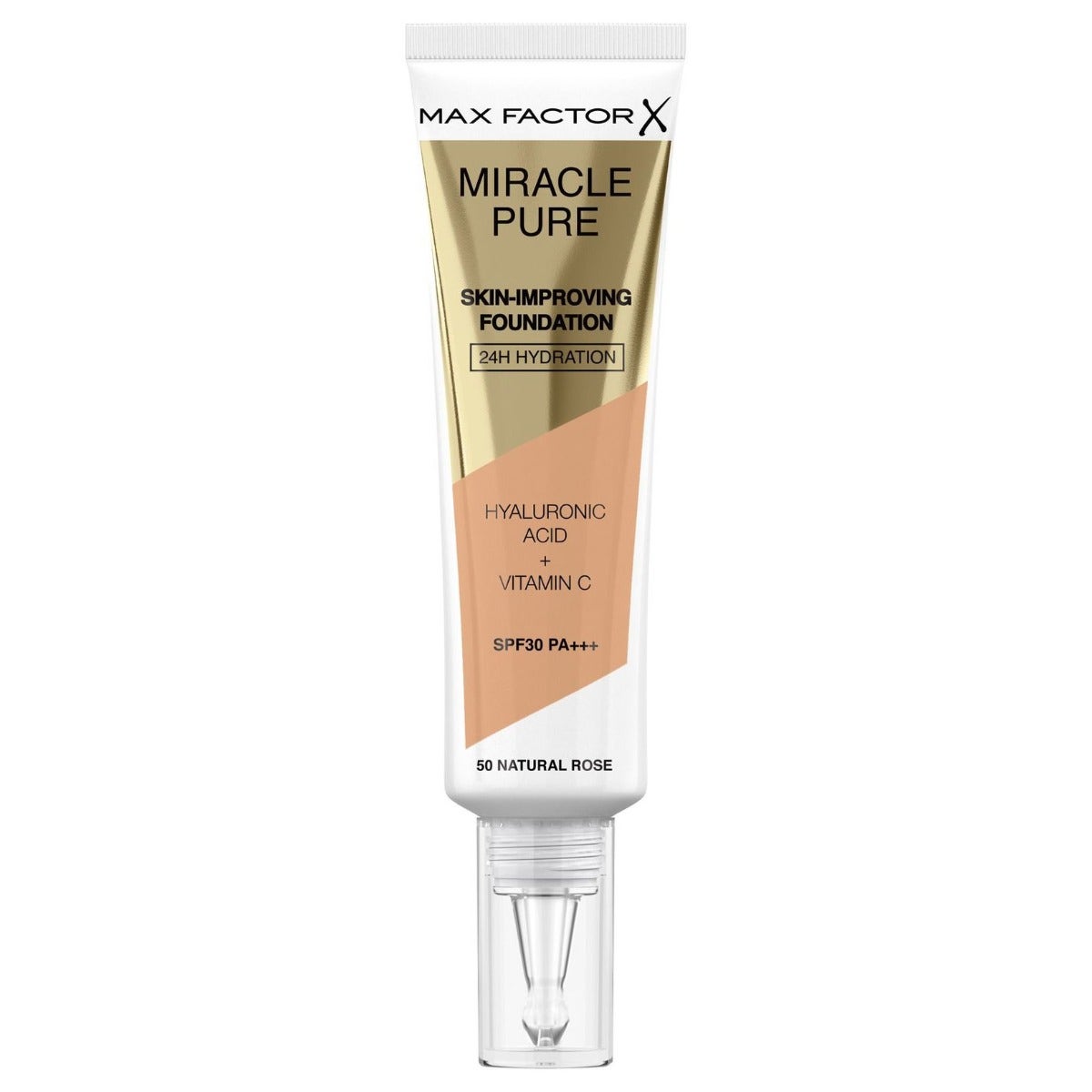 Max Factor Base de maquillaje Miracle Pure, tono 50 Natural Rose