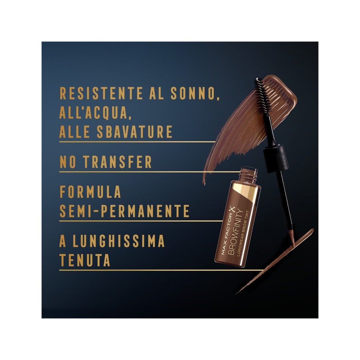 Max Factor Tinta Sopracciglia A Lunga Tenuta Browfinity 01 Soft Brown