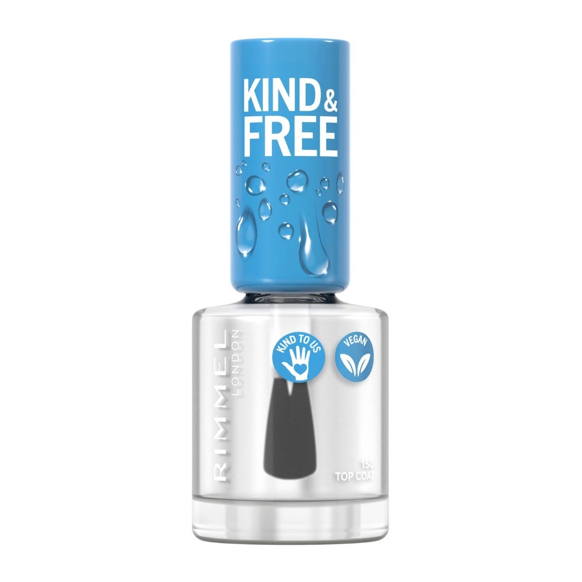 Rimmel Kind & Free Esmalte de Uñas Top Coat Fórmula a Base Natural 8 ml