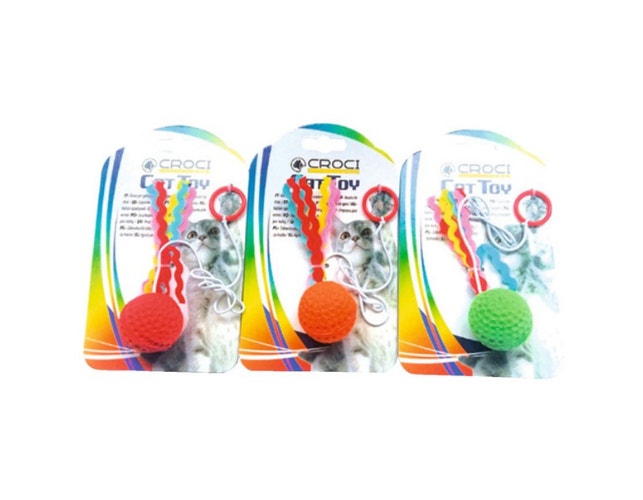 Croci Pallina Volante Colorata Gioco Per Gatti 1 Pezzo Colore Assortito