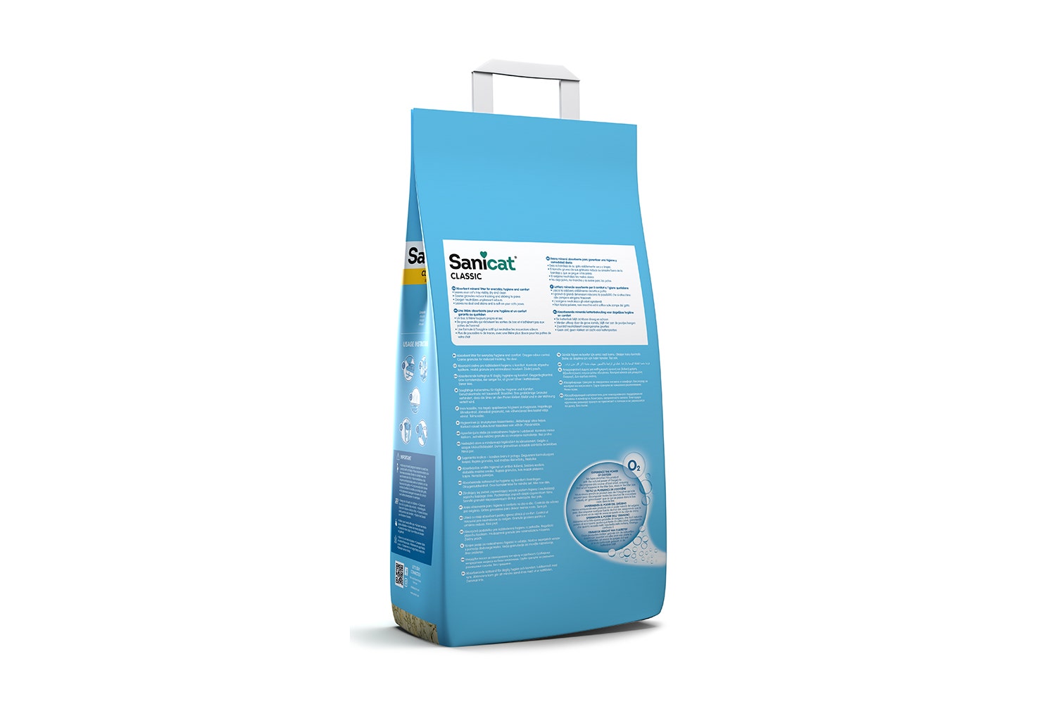 Sanicat Classic Lettiera Minerale Assorbente Senza Profumo Per Gatti 10L