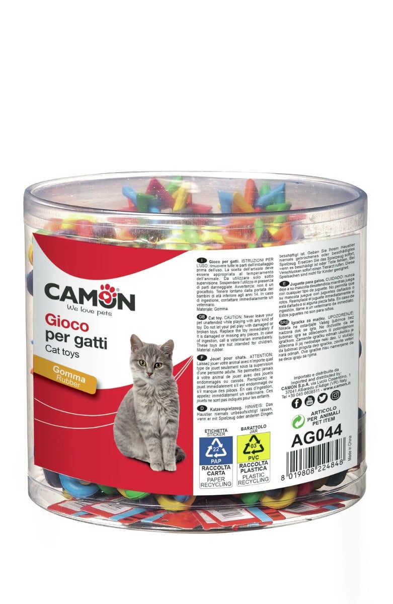 Camon Pallina Intrecciata In Gomma Per Gatti 4,5cm