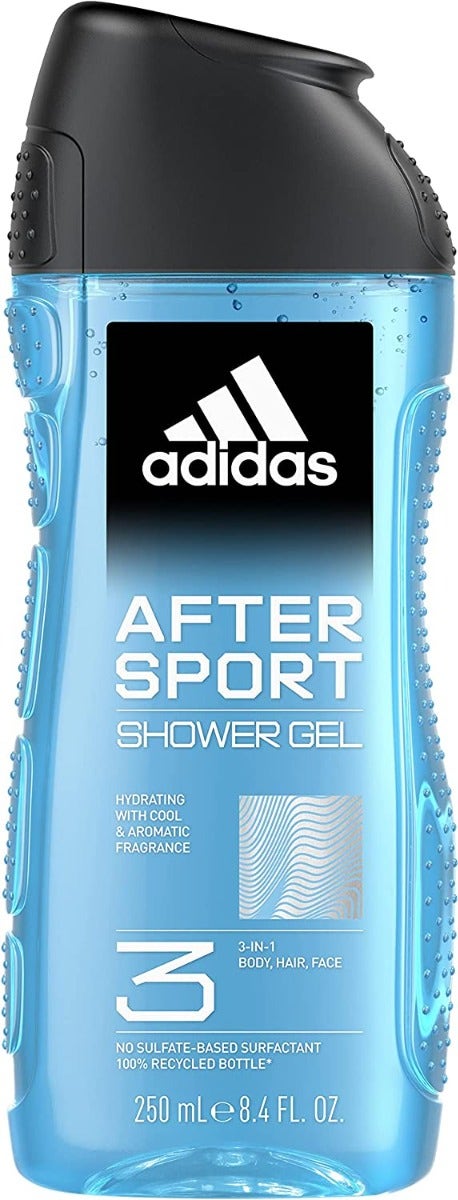 Adidas After Sport Gel Doccia Bagnoschiuma 3in1 250ml