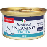 Unipro Unicamente Trucha Comida húmeda para gatos adultos esterilizados Bote de 85 g
