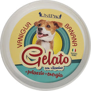 Unipro Preparado para helado de vainilla/plátano, alimento complementario para perros, 60 g