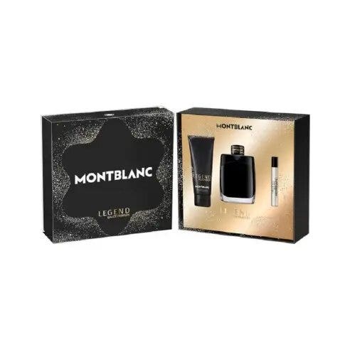 Montblanc Cofre Legend para hombre Eau de Parfum 100 ml + 7,5 ml, gel de ducha 100 ml