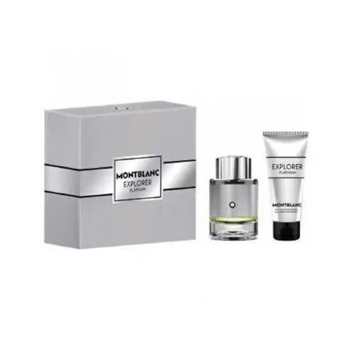Montblanc Estuche Explorer Platinum para hombre Spray 60 ml + Gel de ducha 100 ml