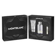 Montblanc Cofanetto Explorer Platinum Uomo Eau de Parfum 100ml + 7,5ml, Shower Gel 100ml