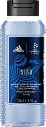 Adidas UEFA Star Edition Gel Doccia Bagnoschiuma Uomo 250ml
