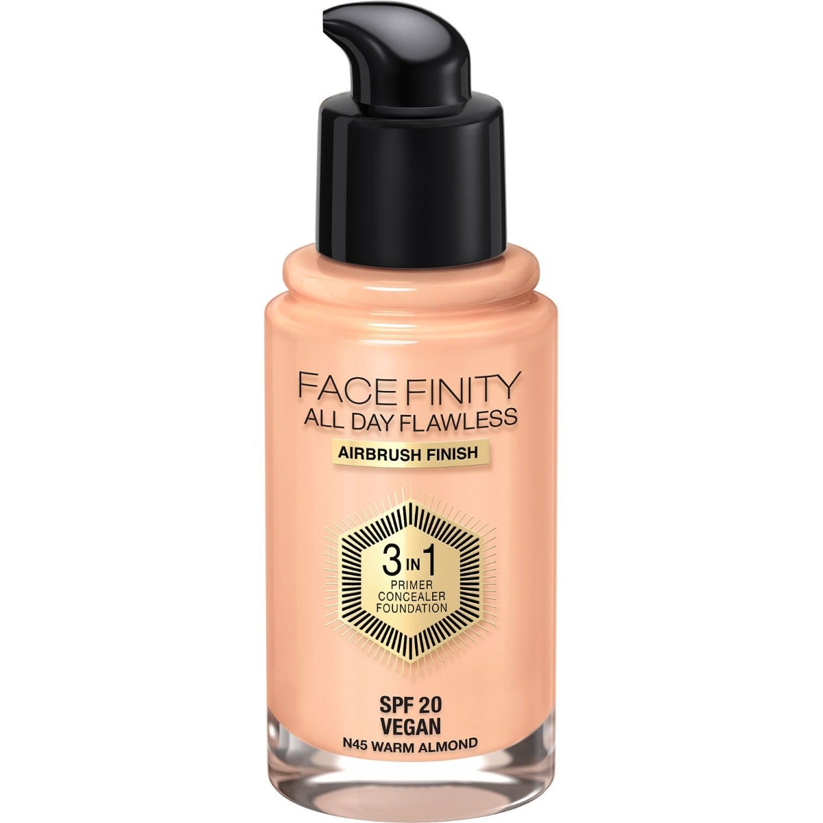Max Factor Fondotinta Facefinity All Day Flawless 3in1 45 Warm Almond 30ml