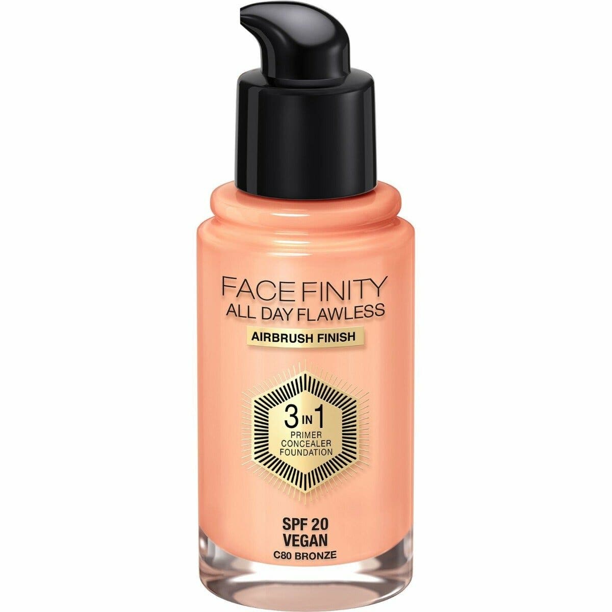 Max Factor Base de maquillaje Facefinity All Day Flawless 3in1 80 Bronze 30 ml