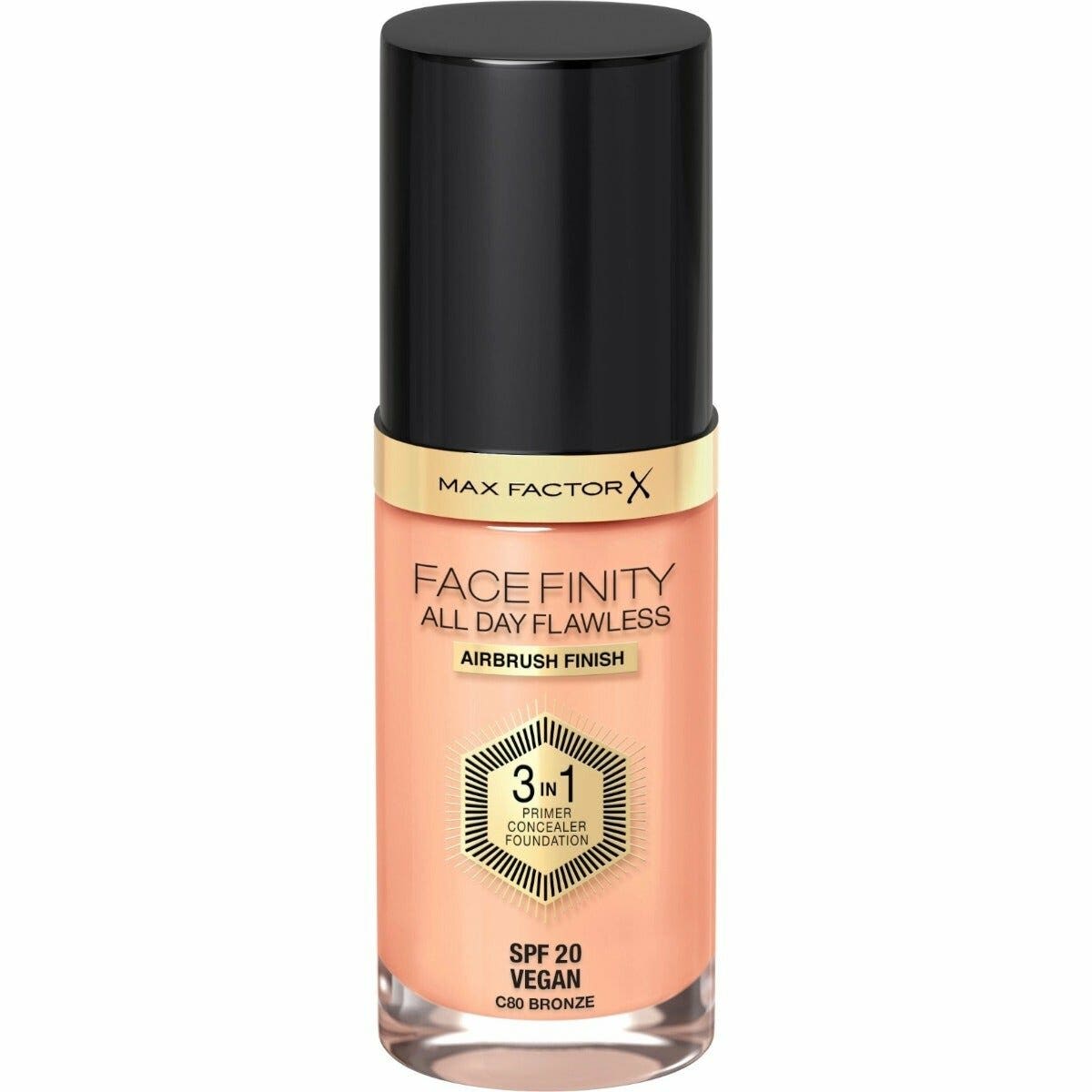 Max Factor Base de maquillaje Facefinity All Day Flawless 3in1 80 Bronze 30 ml