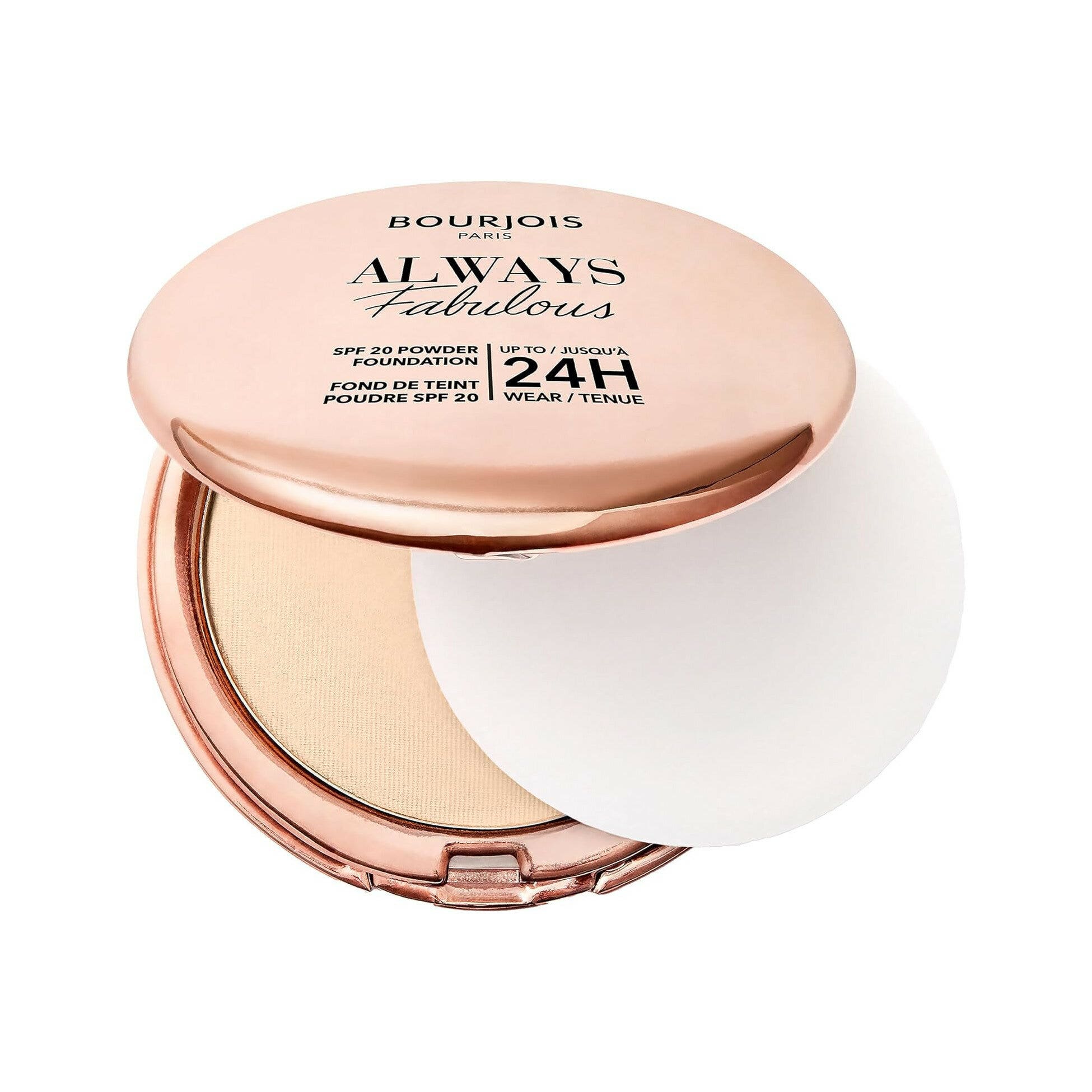 Bourjois Always Fabulous Base de maquillaje compacta en polvo 115 Golden Ivory 7 g SPF20